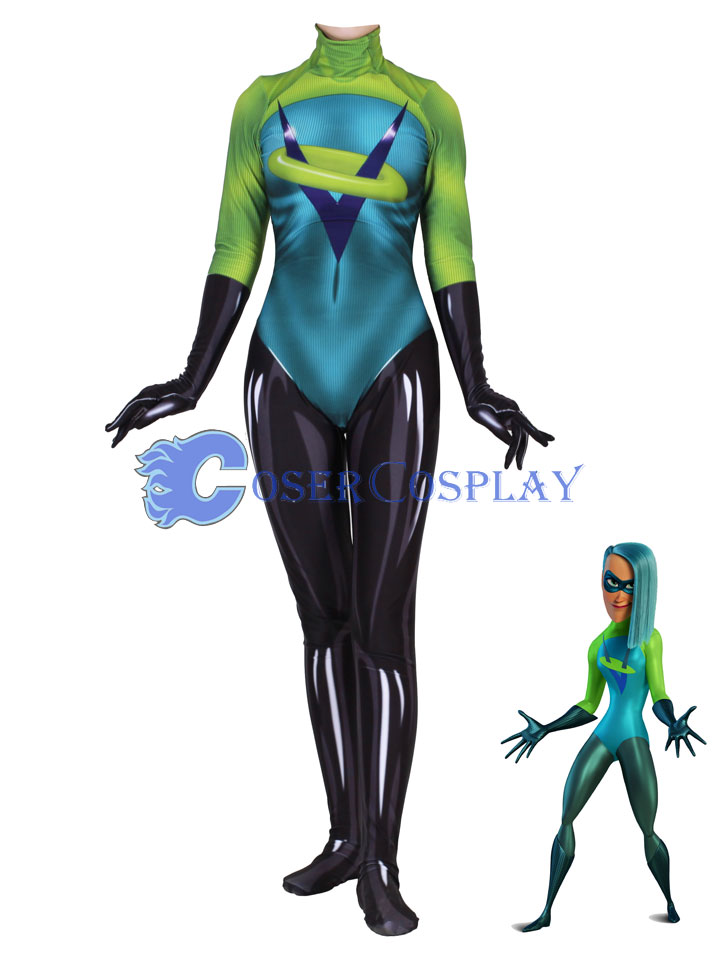 The Incredibles 2 Voyd Superheroine Catsuit Halloween Costume